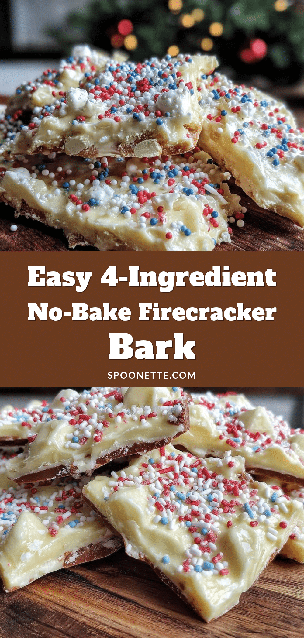 4th of July Firecracker Bark recipe