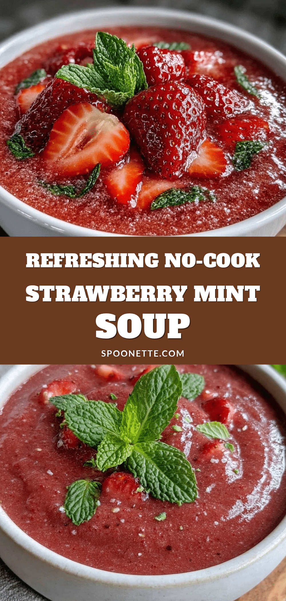 cold strawberry mint soup recipe