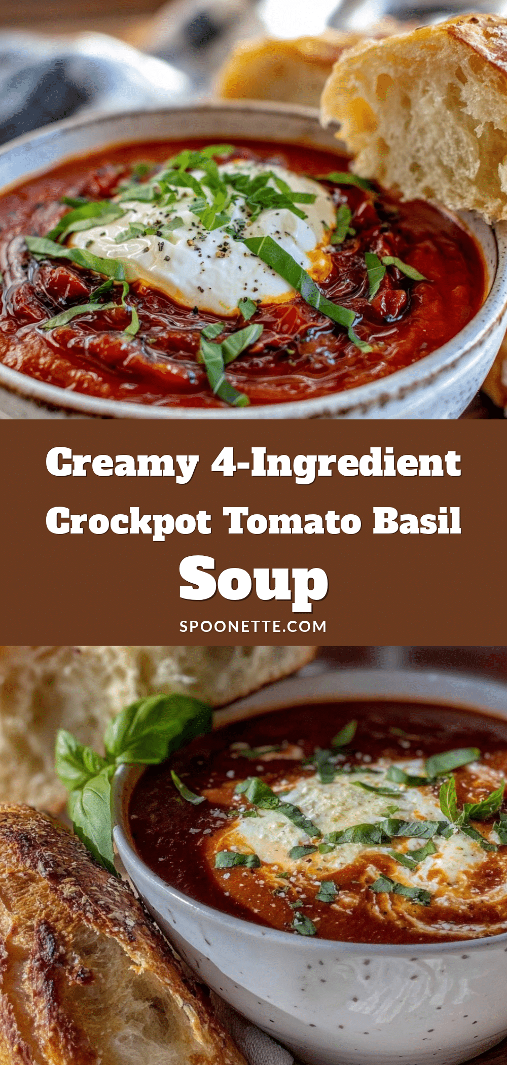 creamy crockpot tomato basil soup recipe