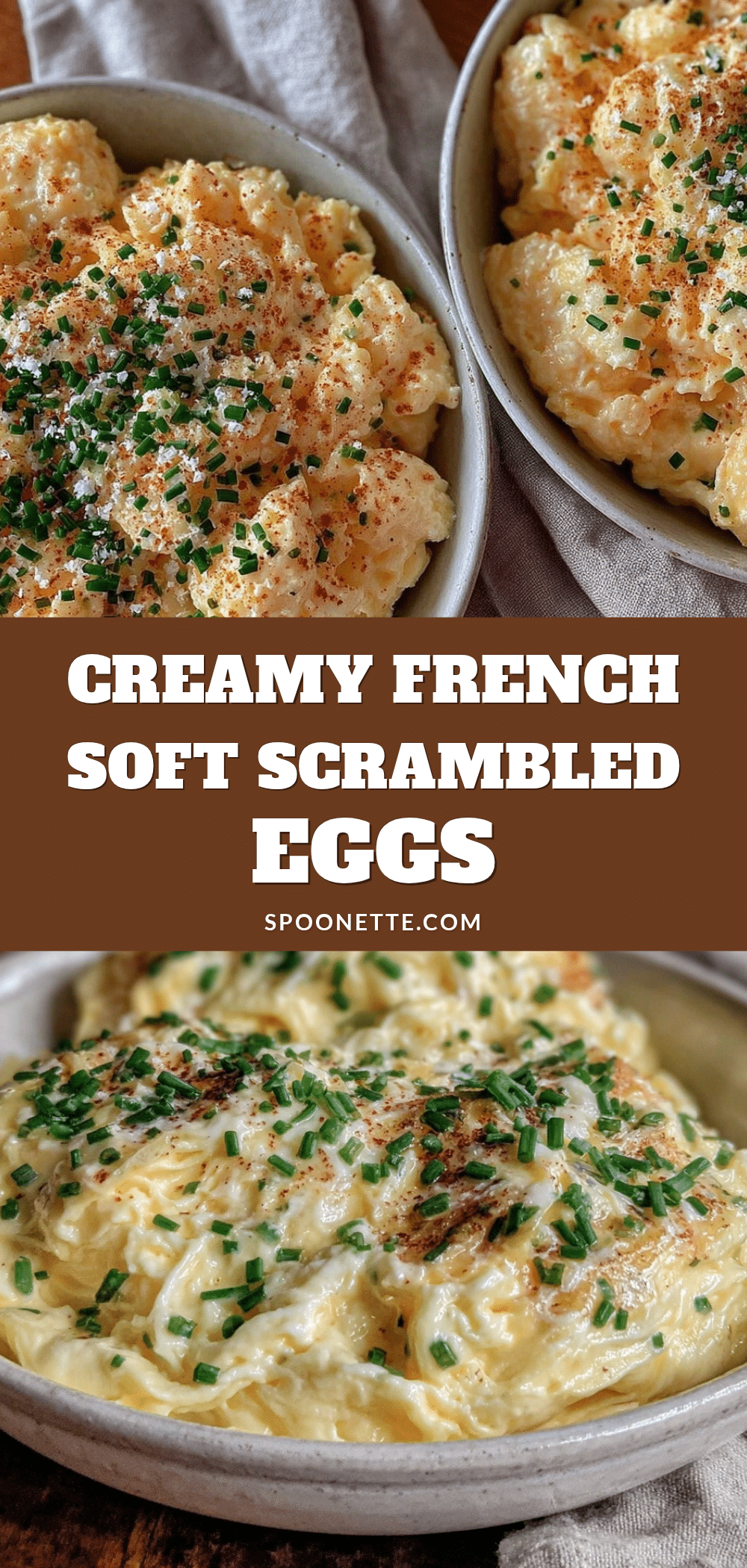 creamy French-style soft scrambled eggs recipe