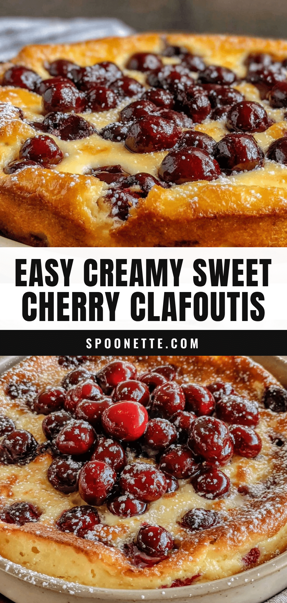 creamy sweet cherry clafoutis recipe