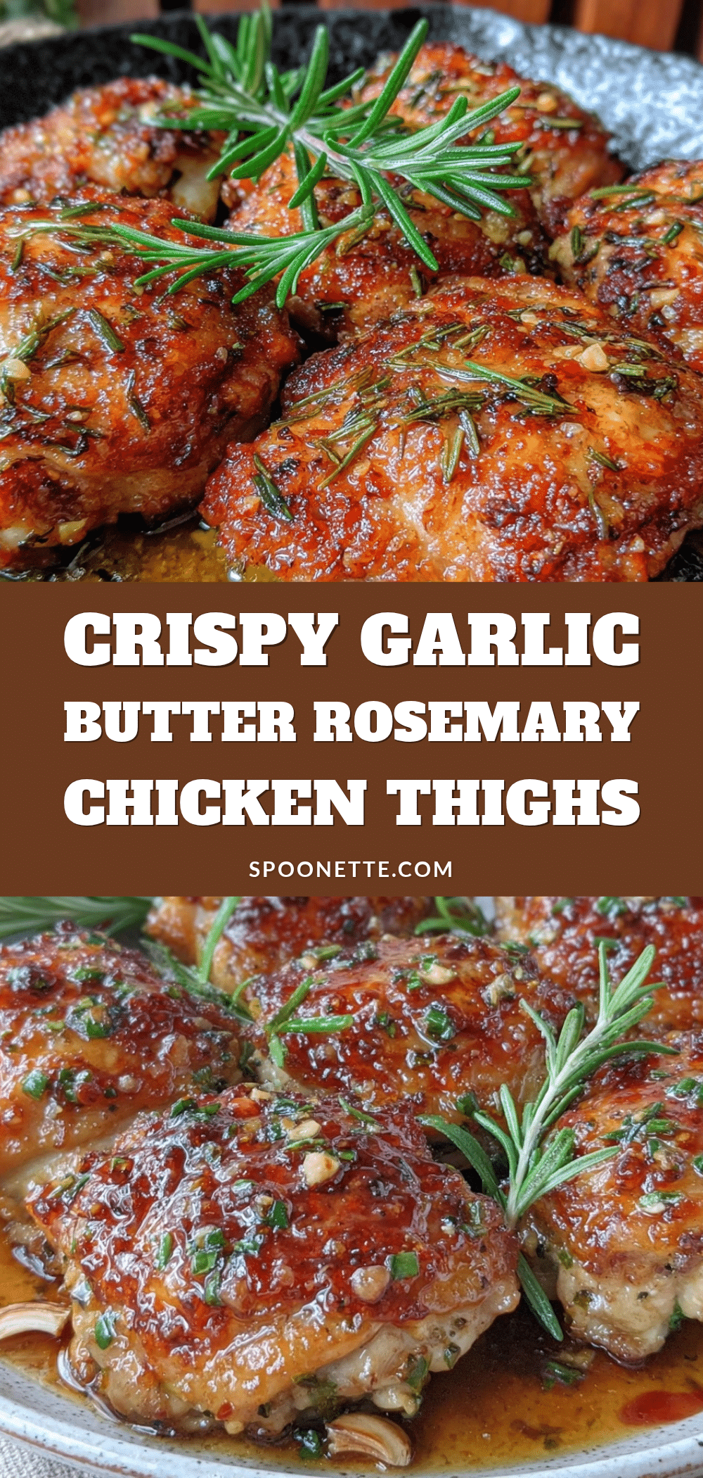 crispy garlic butter chicken thighs recipe
