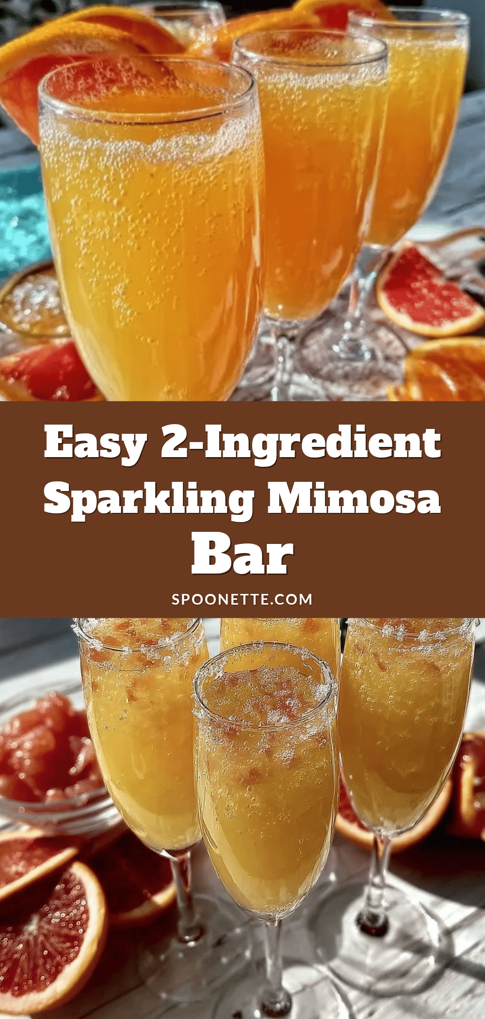 easy 2-ingredient mimosa bar recipe