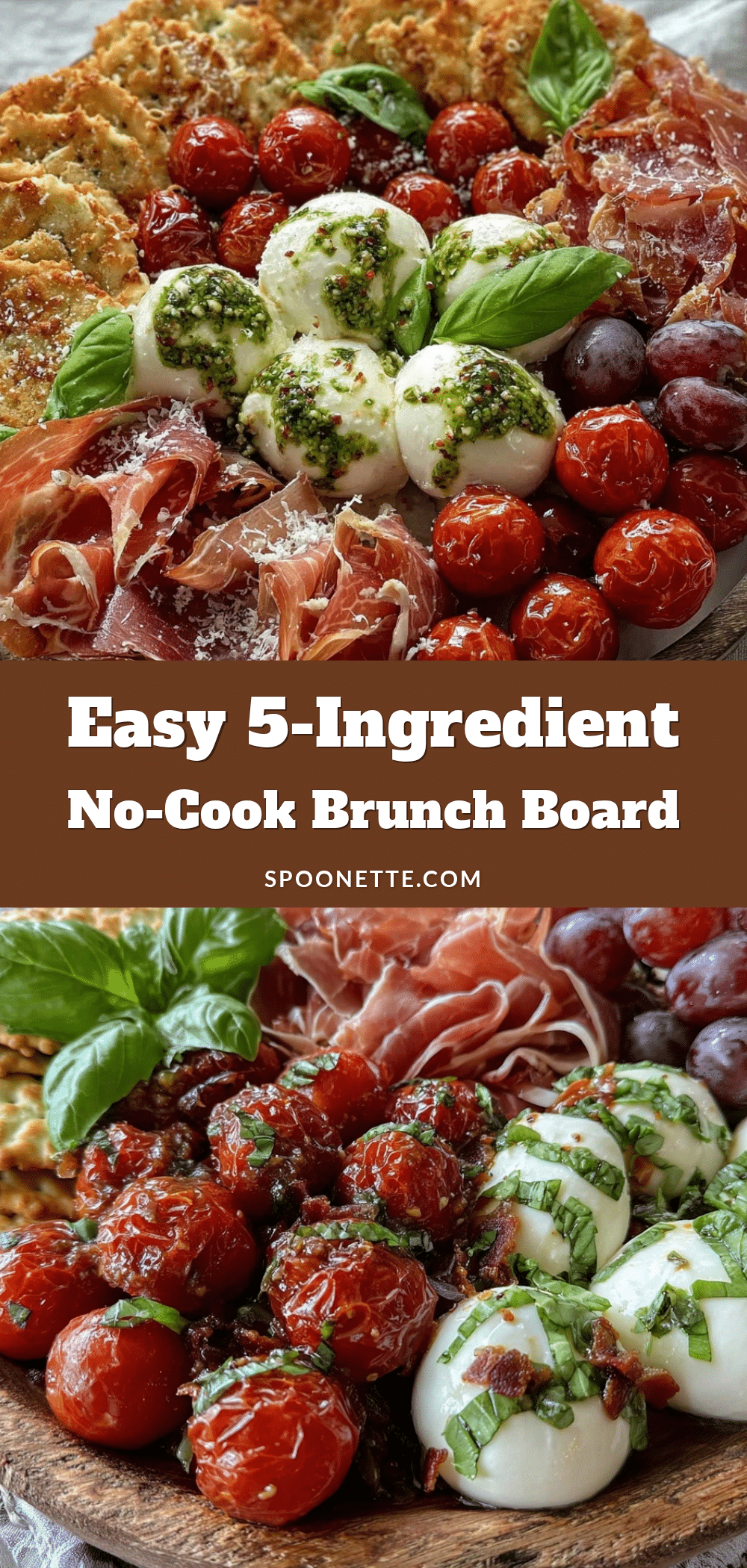 easy 5-ingredient no-cook Mothers Day brunch charcuterie board recipe