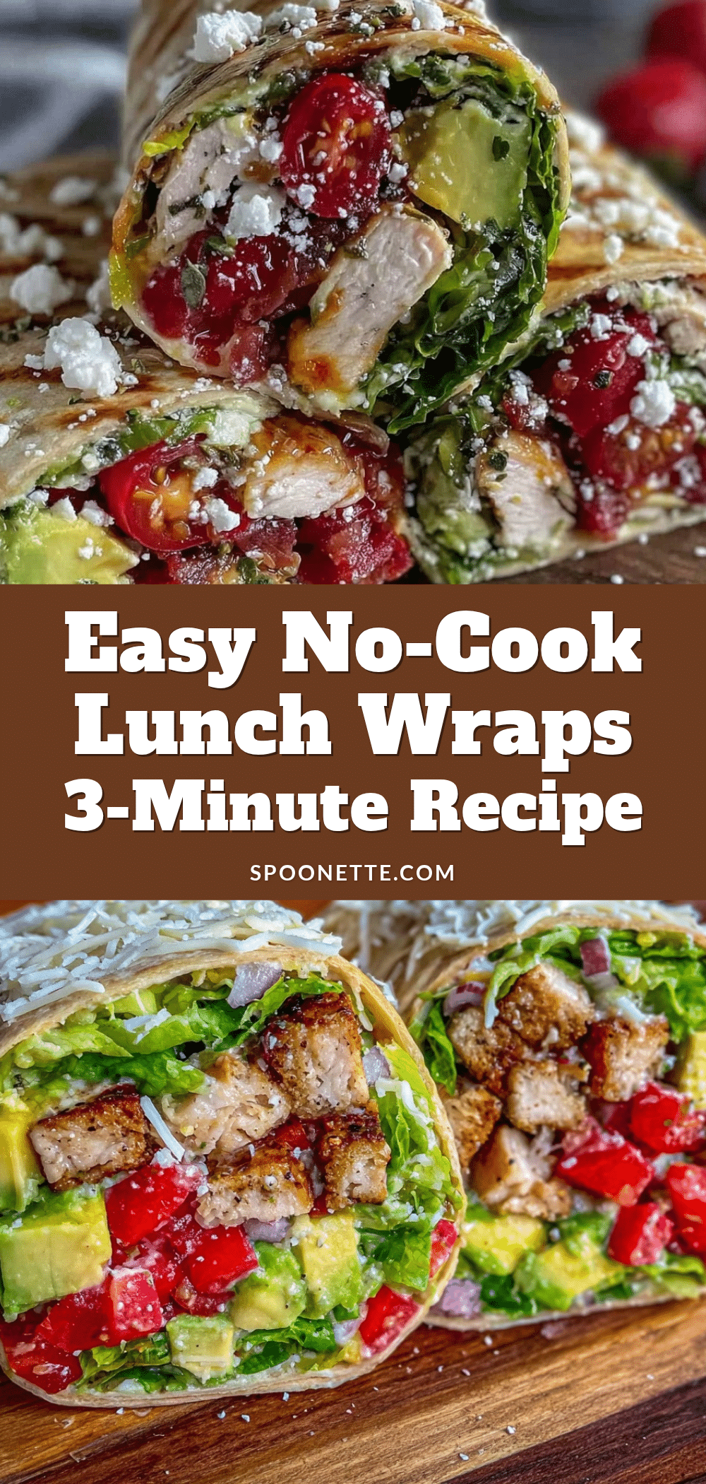 easy no cook lunch wrap recipe