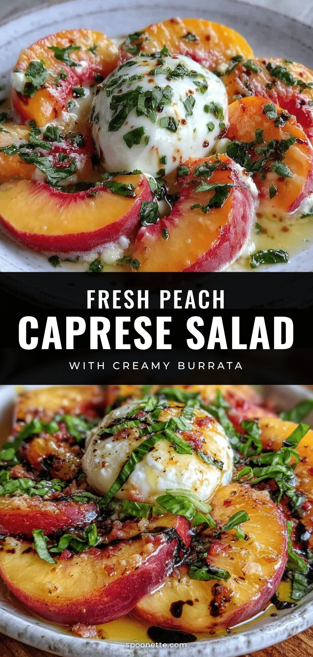 fresh peach caprese salad recipe