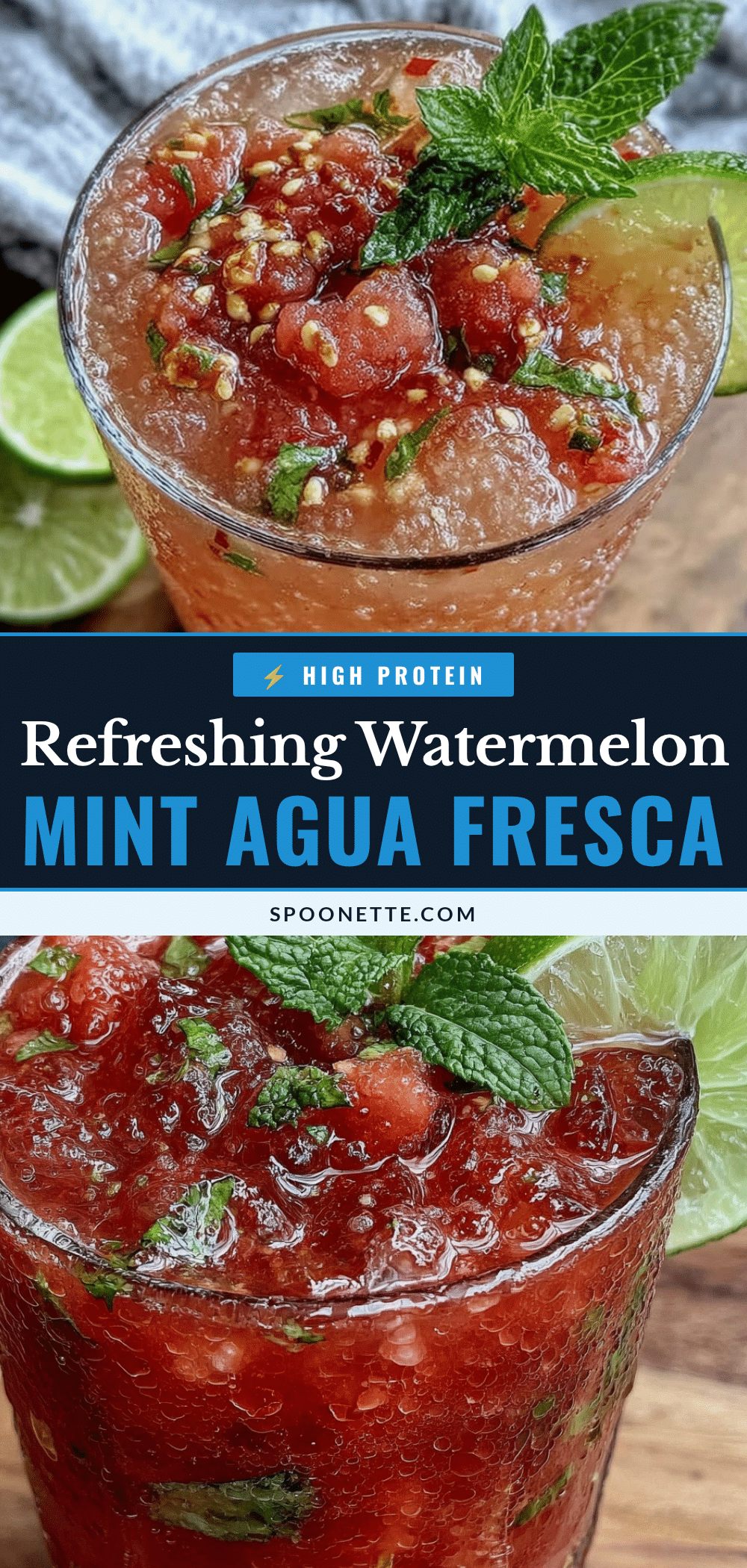fresh watermelon mint agua fresca recipe