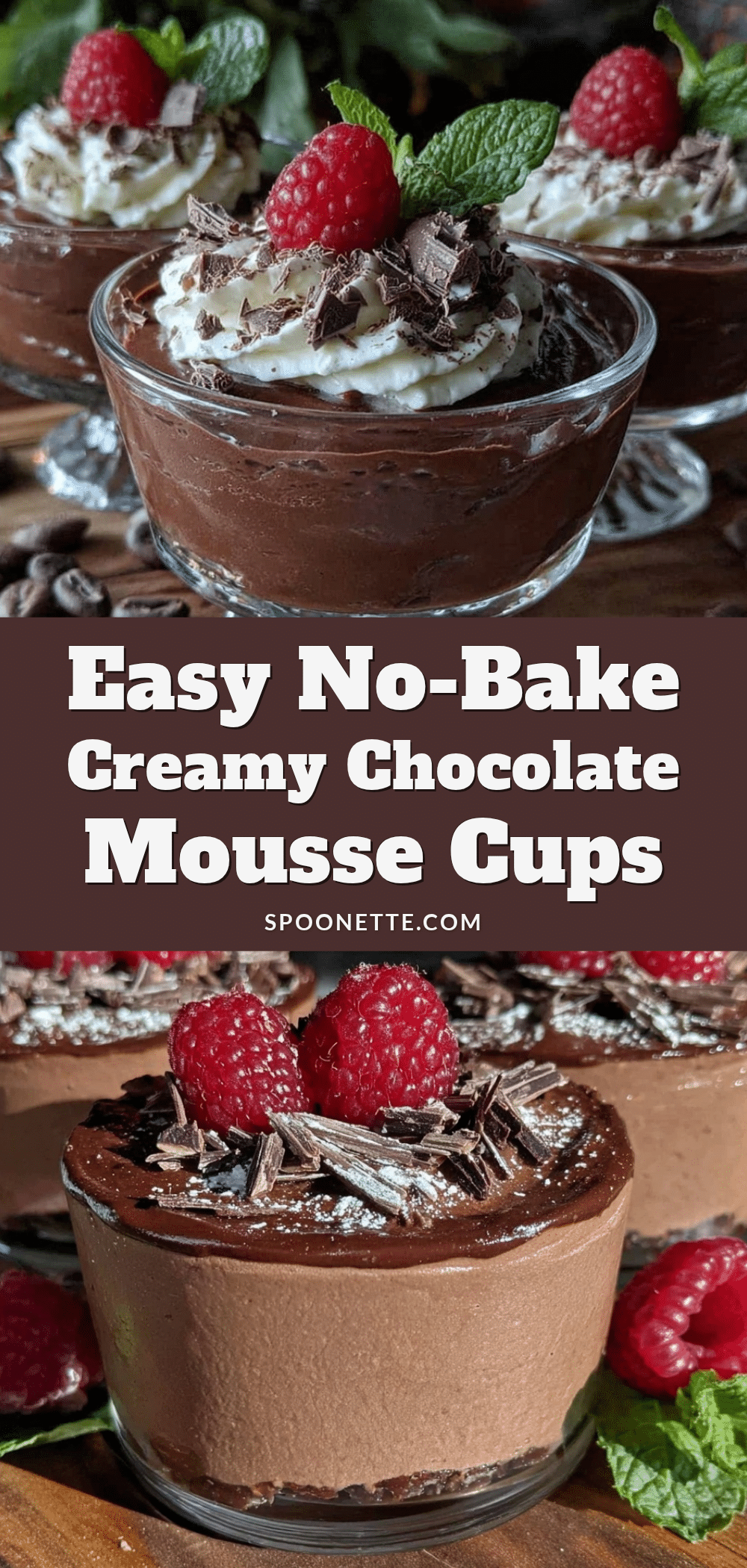 no bake chocolate mousse cups recipe