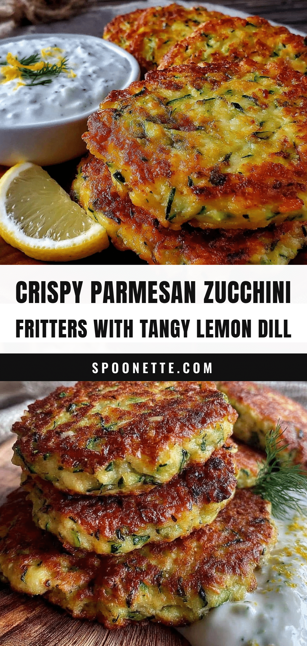 Parmesan zucchini fritters recipe
