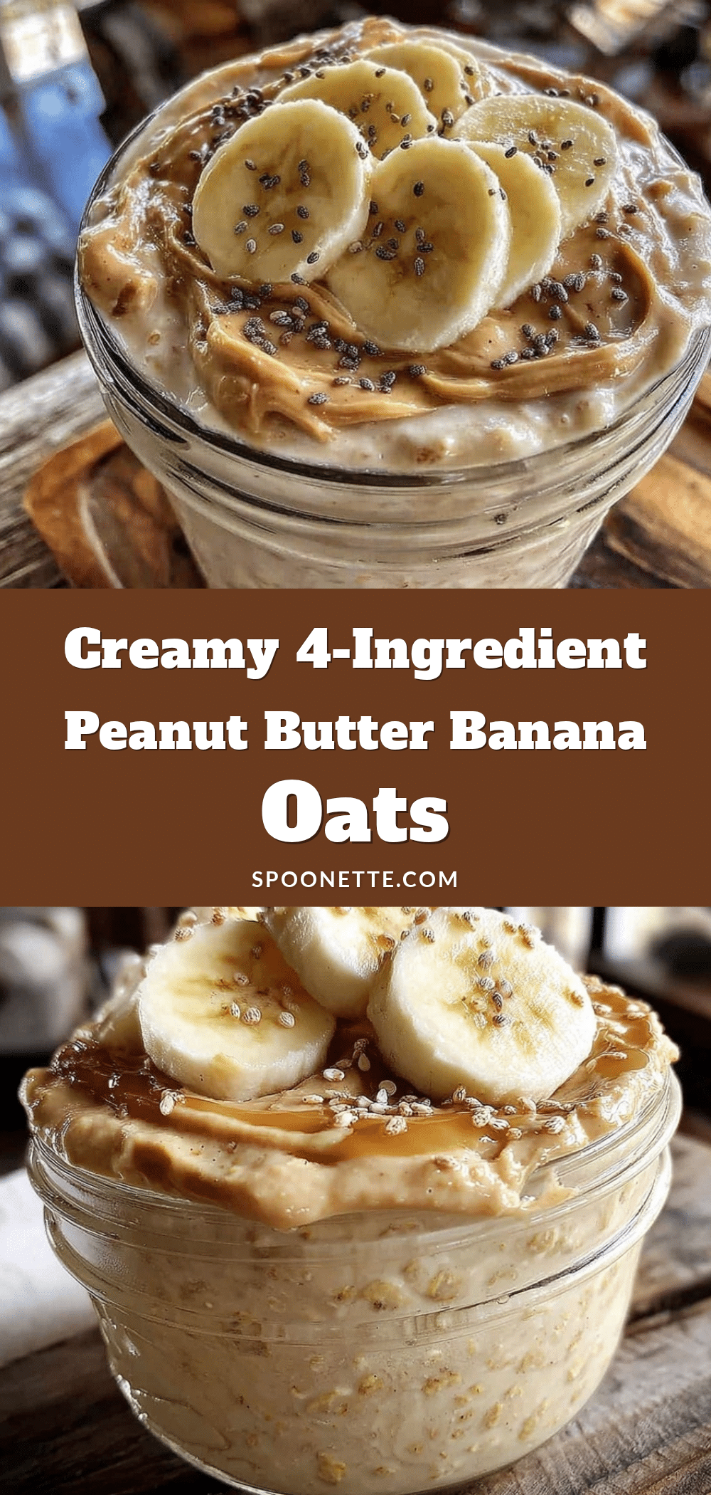 peanut butter banana overnight oats recipe