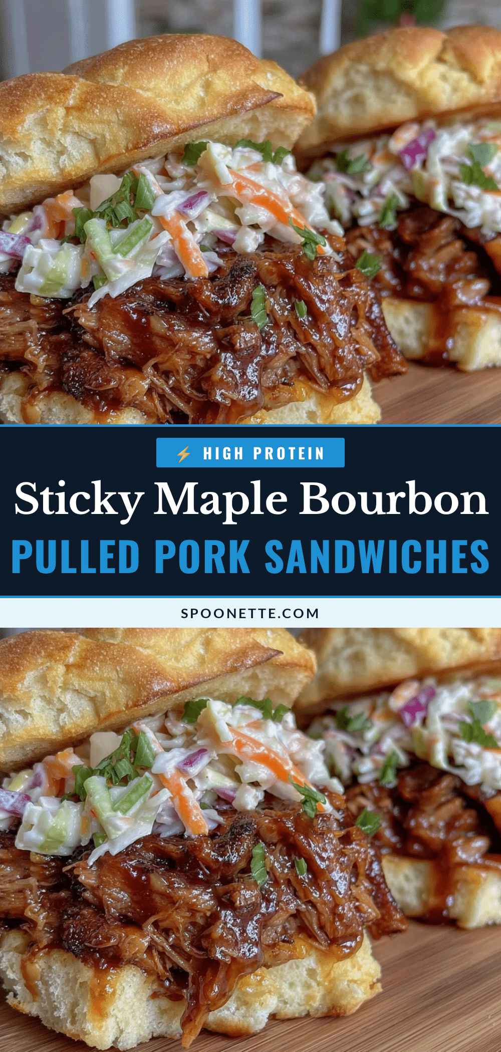 savory maple bourbon pulled pork sandwiches recipe