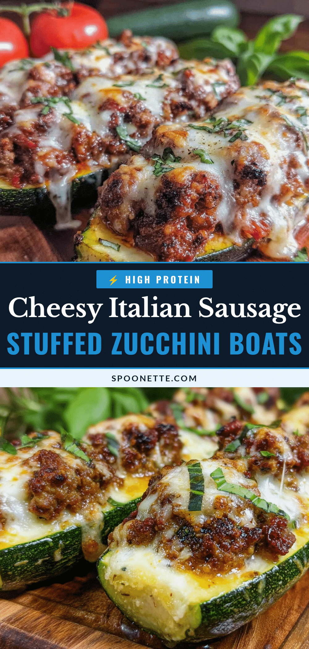 savory stuffed zucchini boats recipe