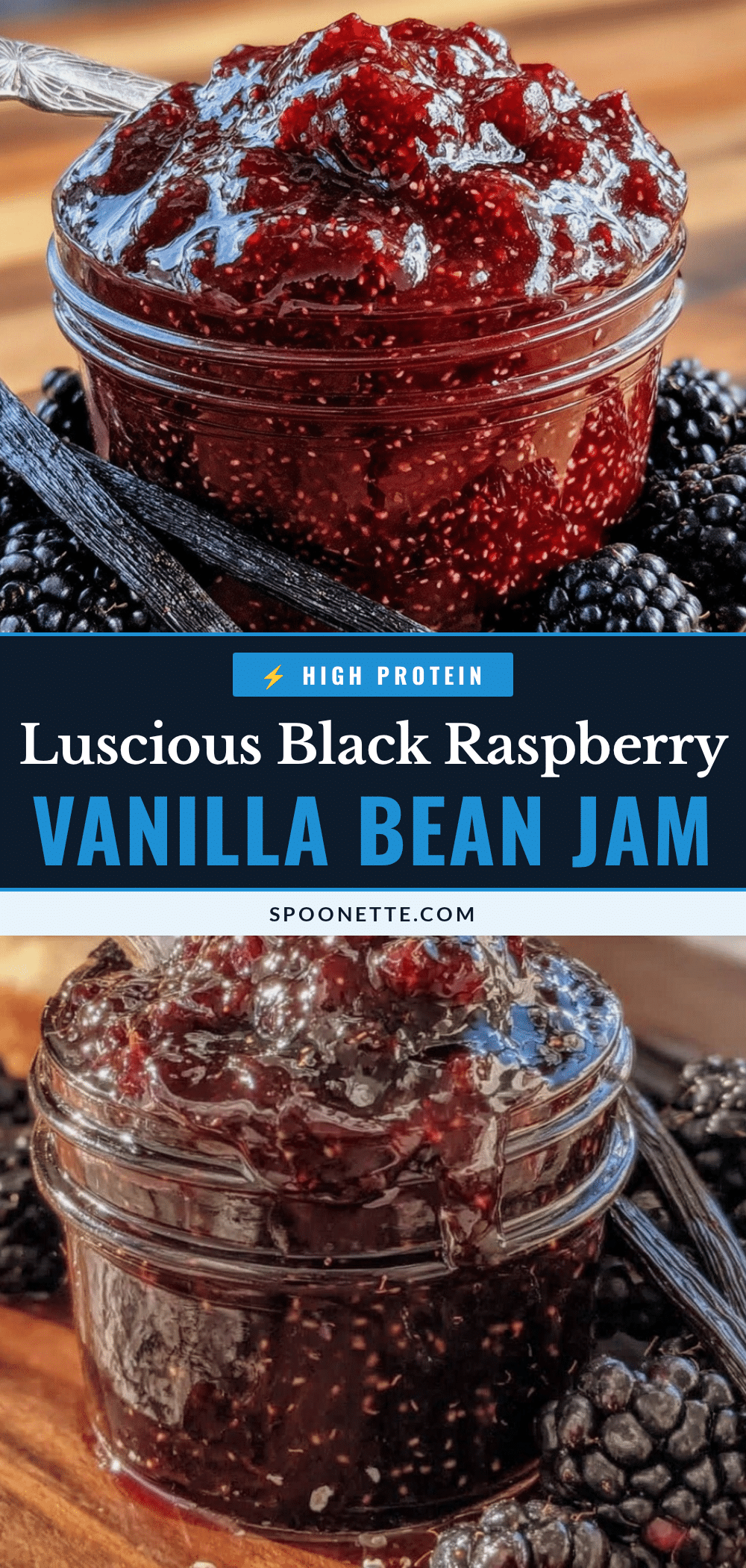 black raspberry jam with vanilla bean recipe