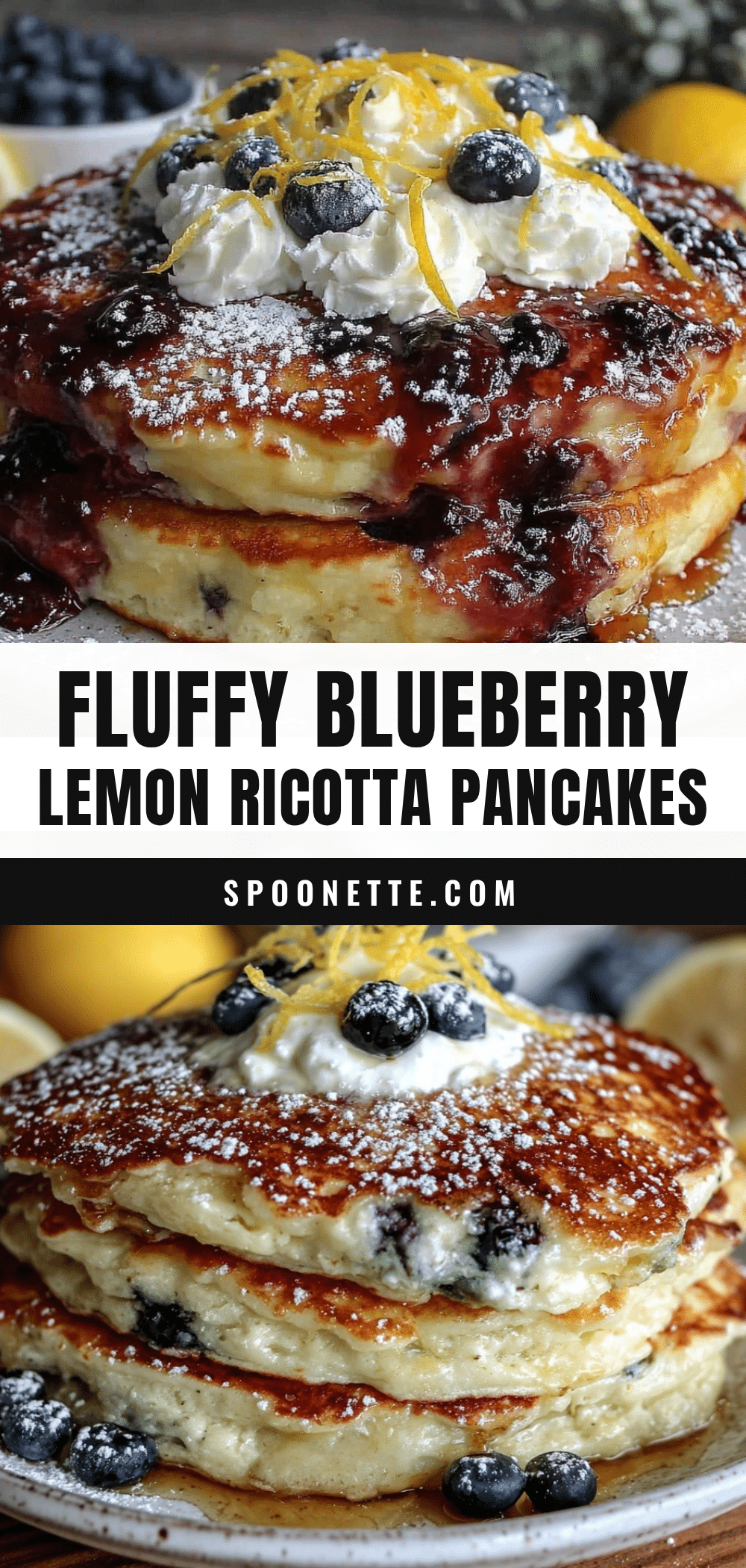 blueberry lemon ricotta pancakes recipe