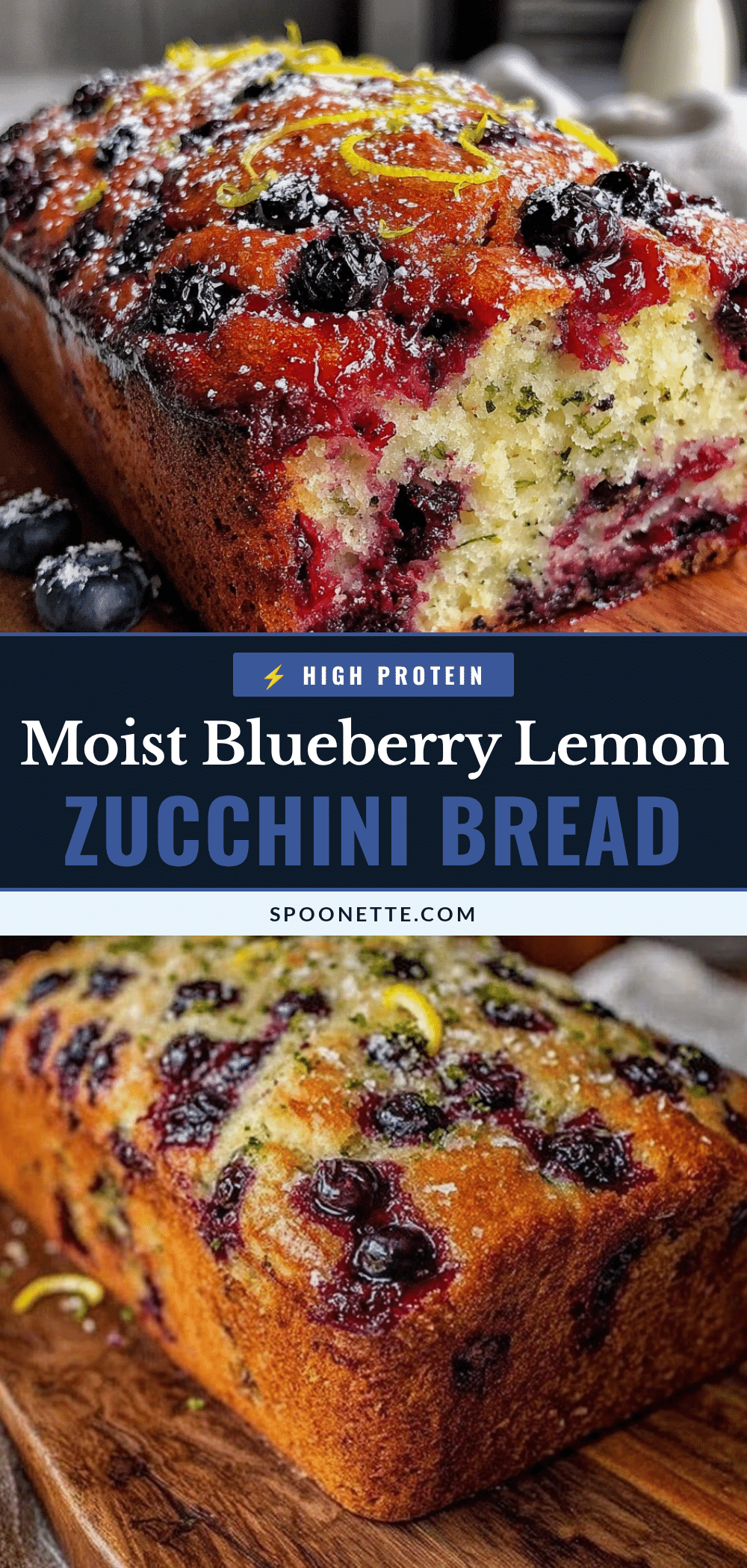 blueberry lemon zucchini bread recipe