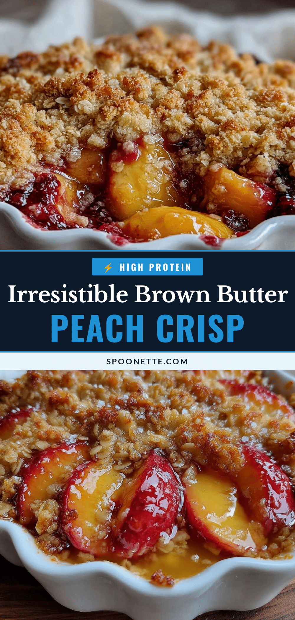 brown butter peach crisp recipe