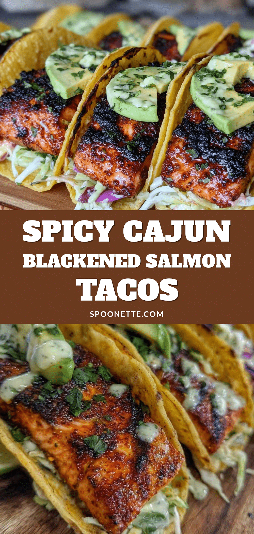 Cajun blackened salmon tacos recipe