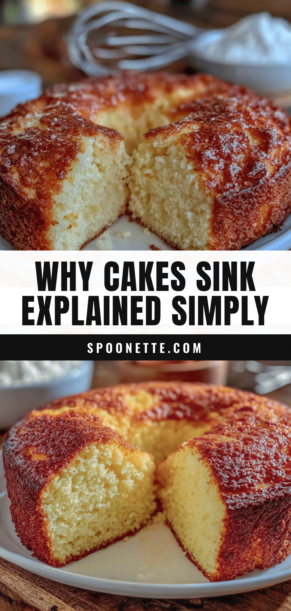 cake sinking recipe