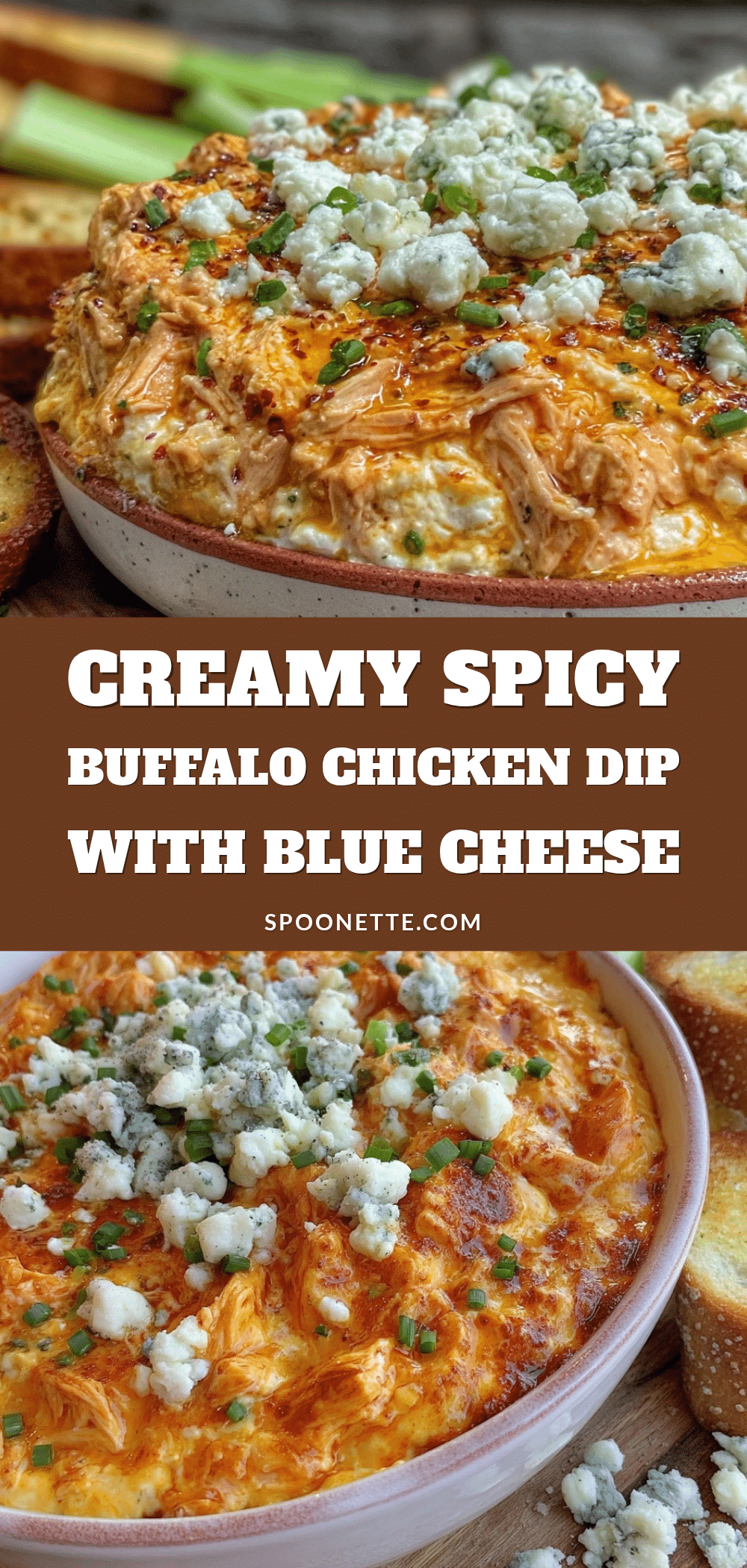 creamy buffalo chicken dip recipe