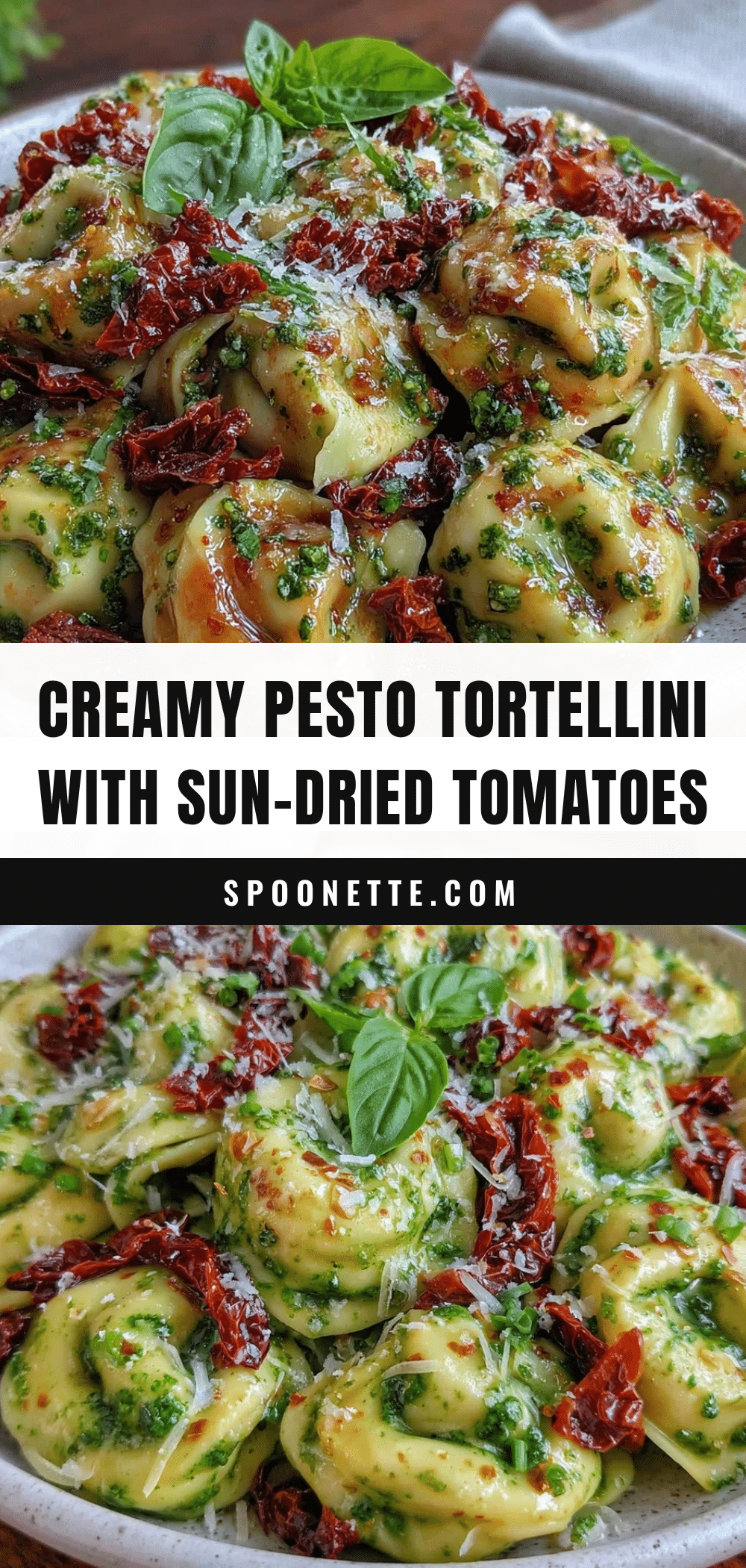 creamy pesto tortellini recipe