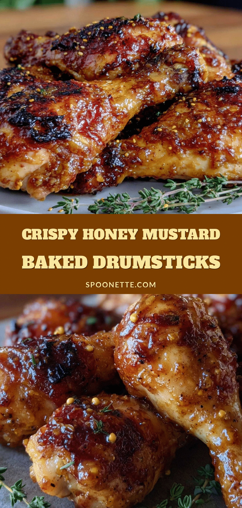 crispy honey mustard baked chicken drumsticks recipe