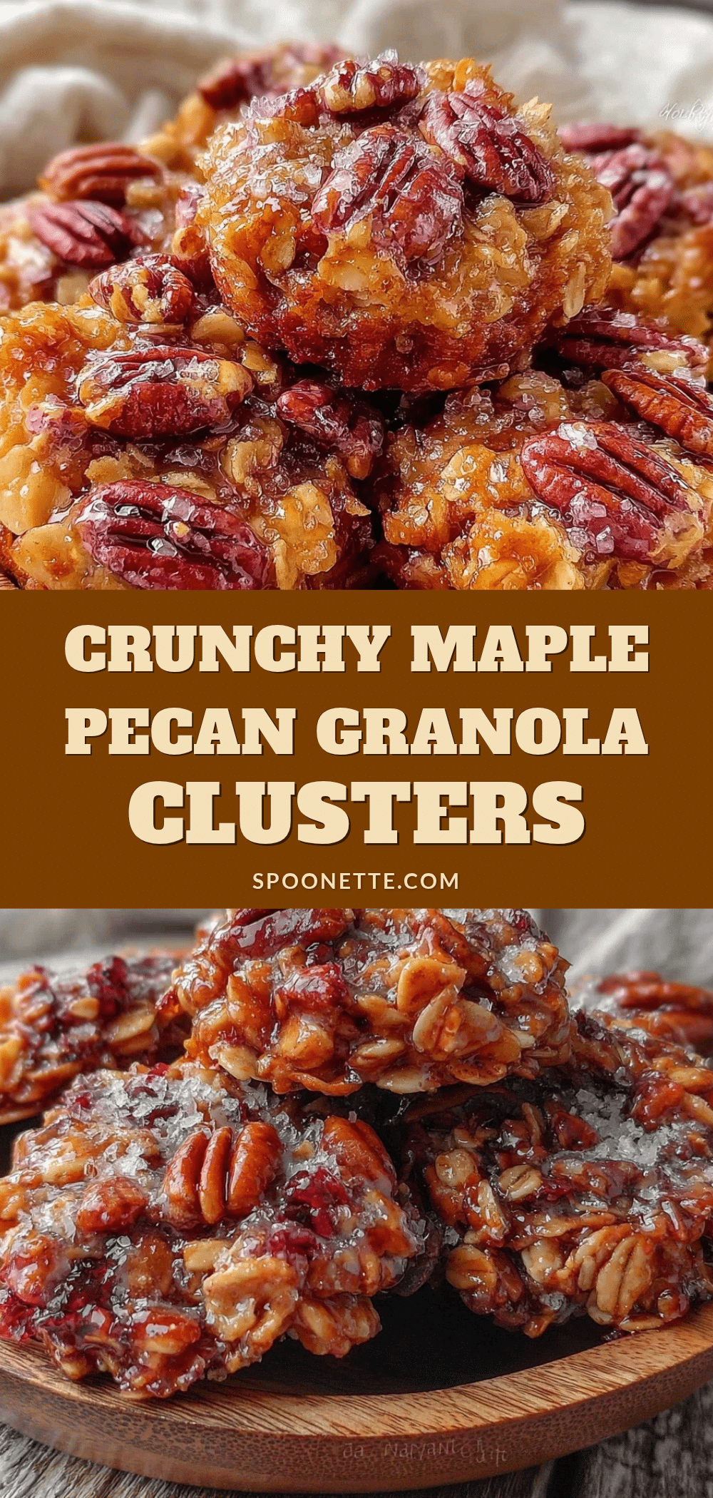 crunchy maple pecan granola clusters recipe