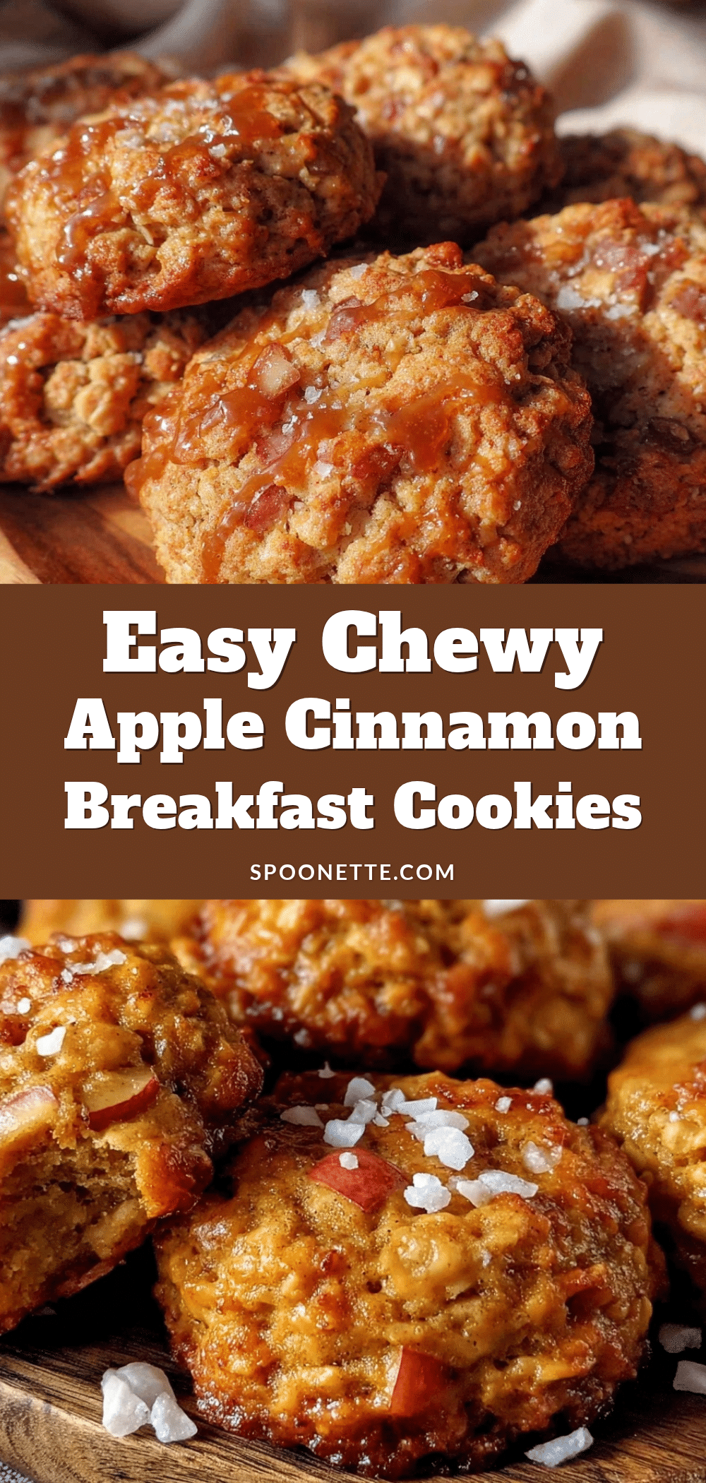 easy chewy apple cinnamon breakfast cookies recipe