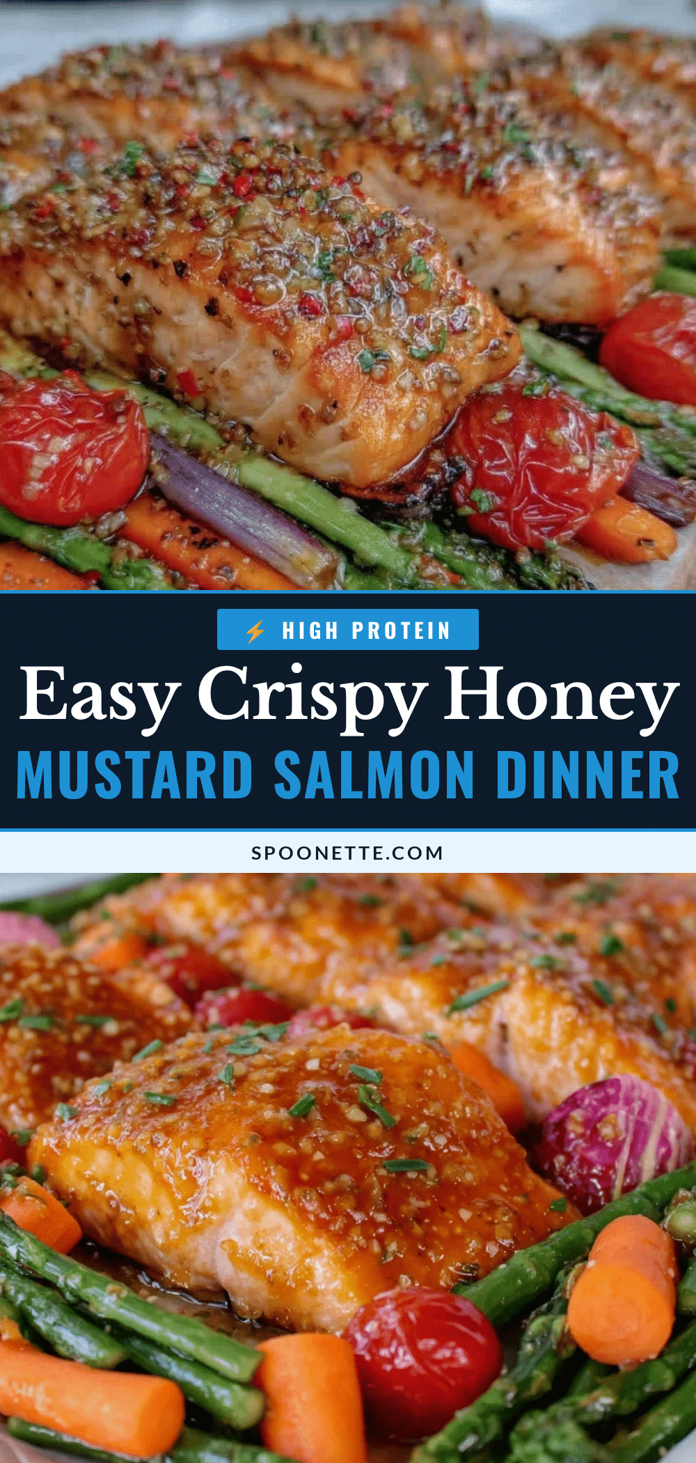 easy crispy honey mustard salmon recipe