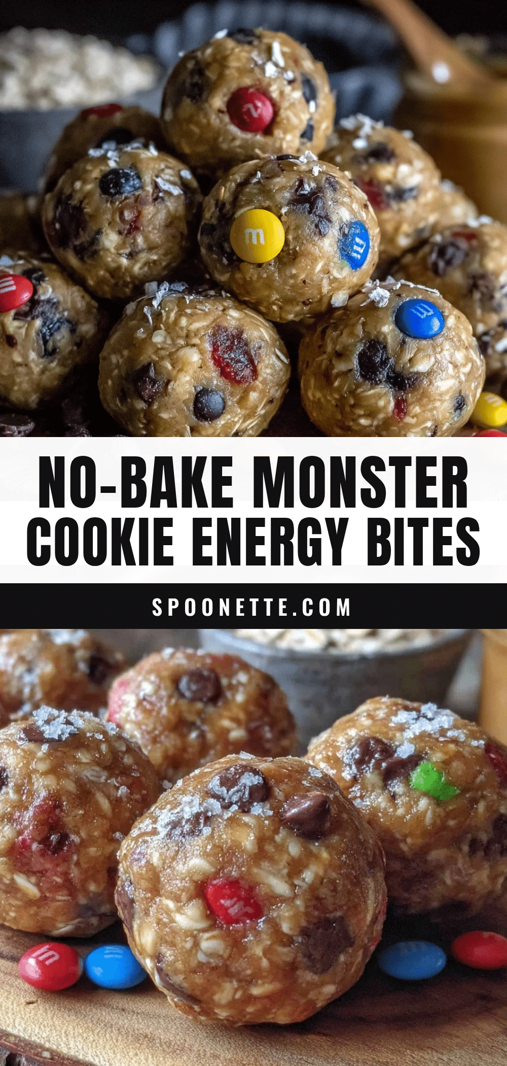 Easy Monster Cookie Energy Bites recipe
