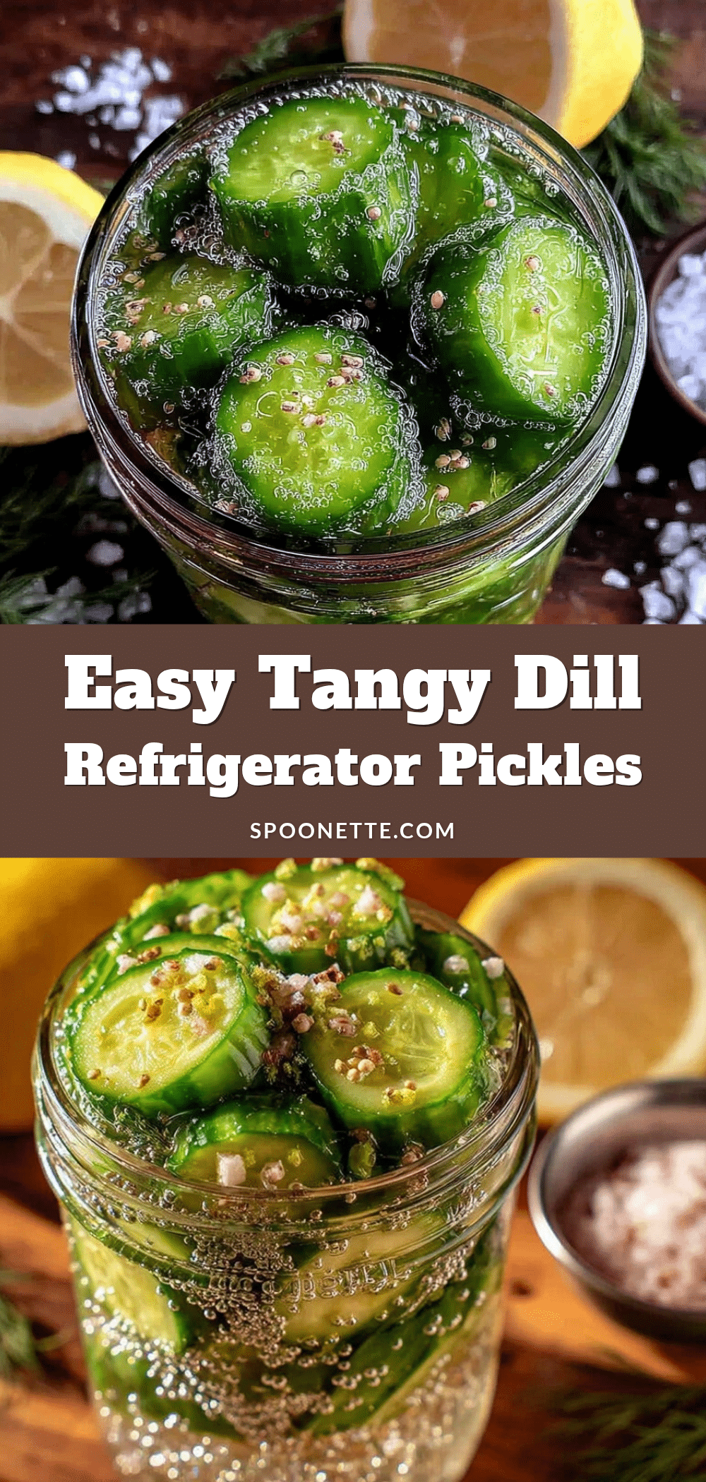 Easy Tangy Dill Refrigerator Pickles recipe