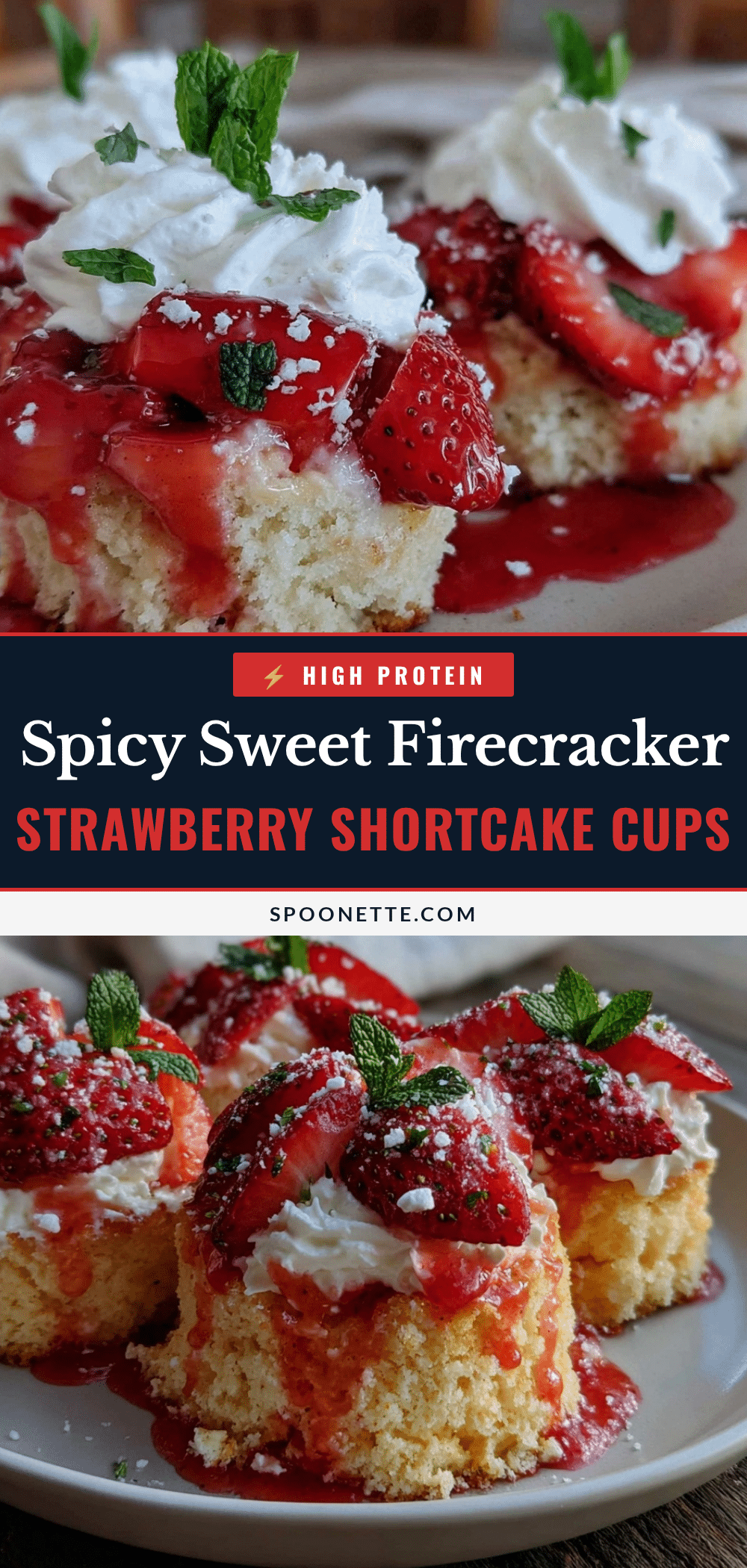 firecracker strawberry shortcake cups recipe