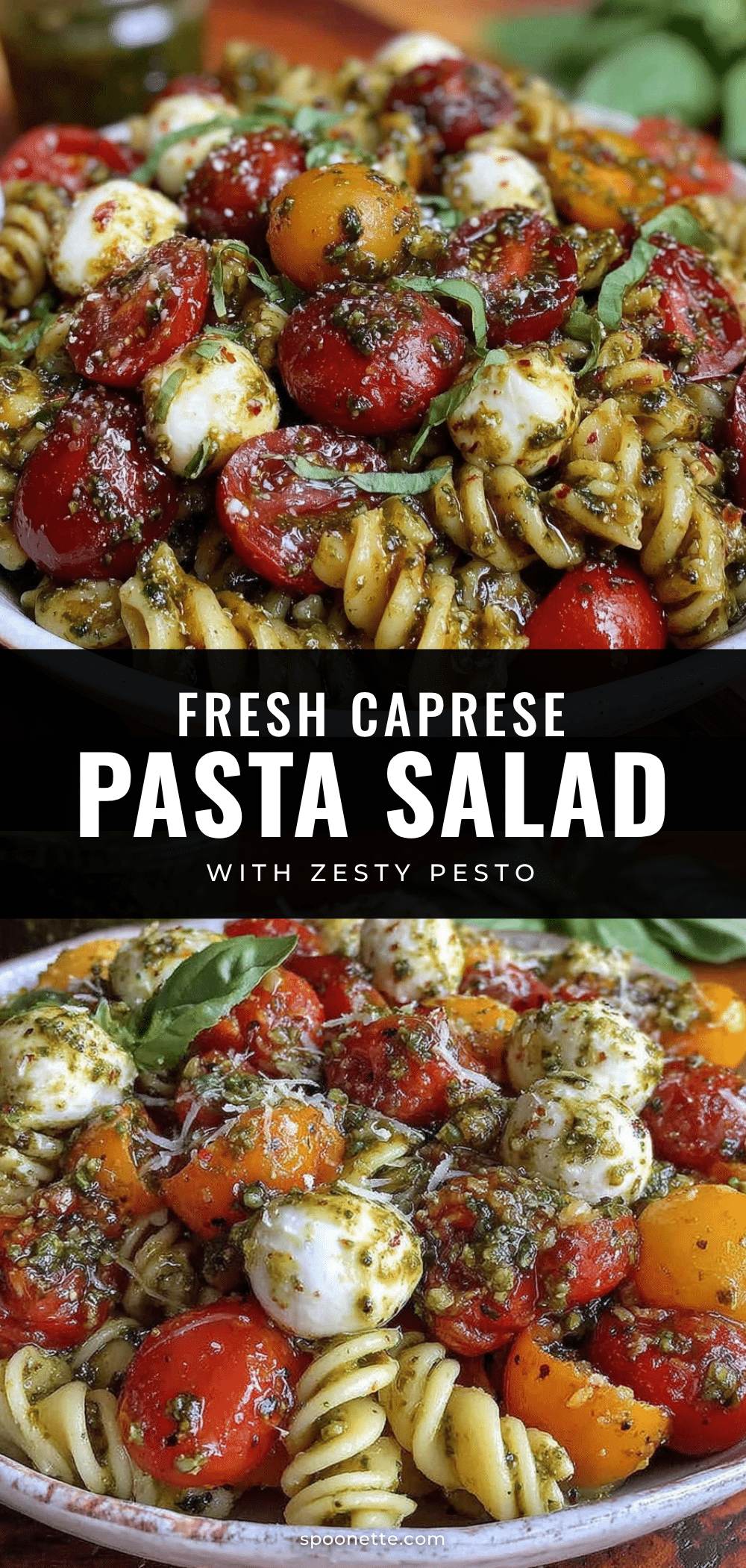 Fresh Caprese Pasta Salad recipe