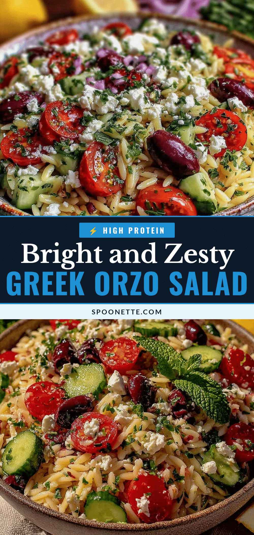 Fresh Greek Orzo Salad recipe