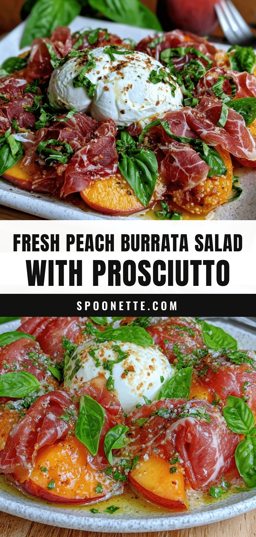 fresh peach burrata salad recipe