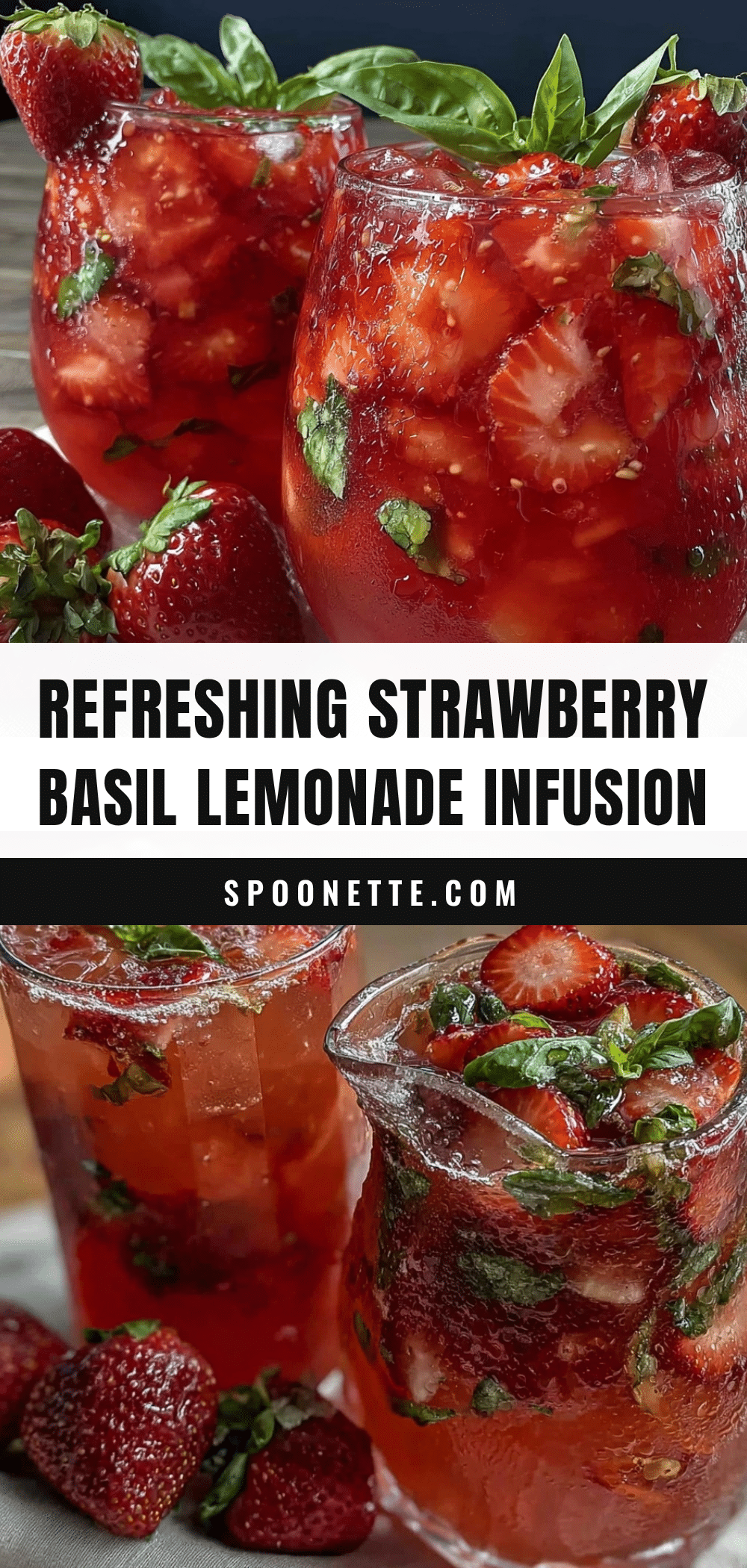 fresh strawberry basil lemonade recipe