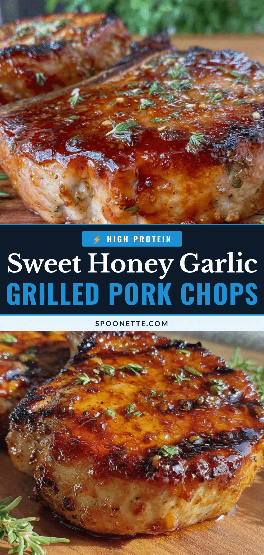 honey garlic grilled pork chops recipe