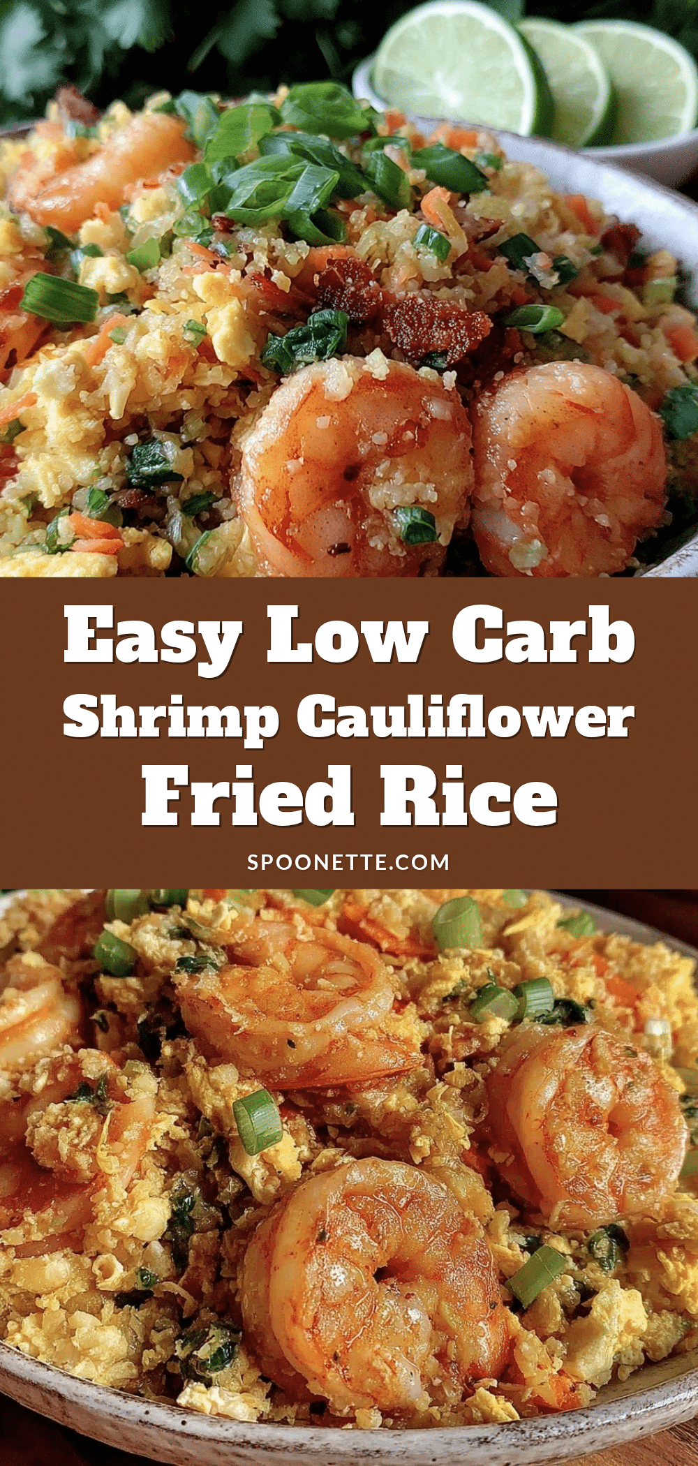 low carb cauliflower fried rice with shrimp recipe