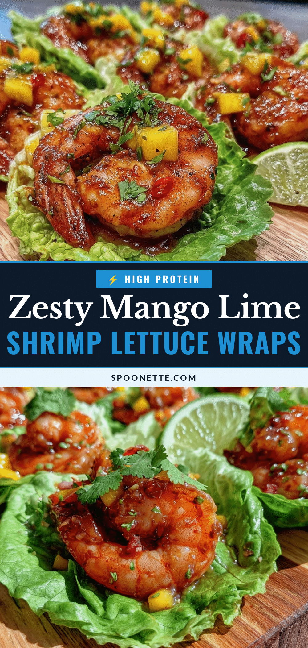 mango lime shrimp lettuce wraps recipe