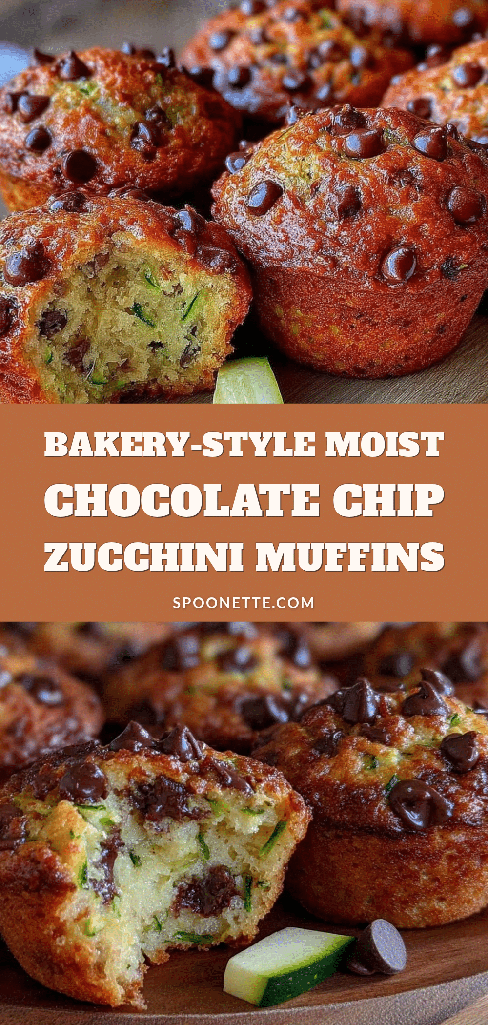 moist chocolate chip zucchini muffins recipe