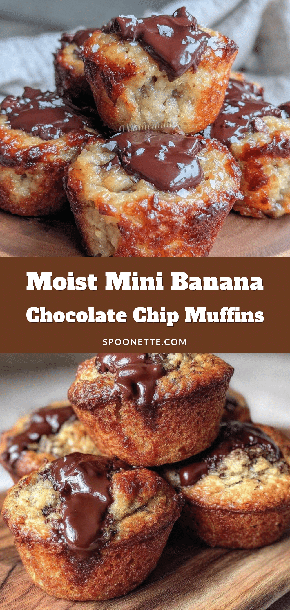 moist homemade banana bread muffins with chocolate chips recipe