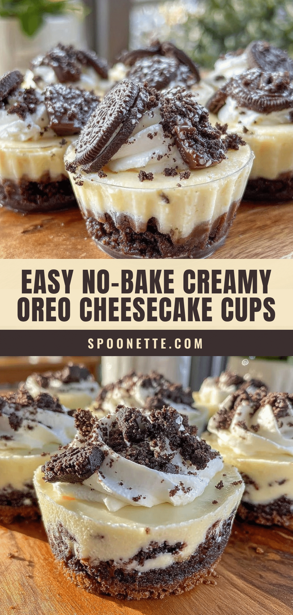 no bake oreo cheesecake cups recipe