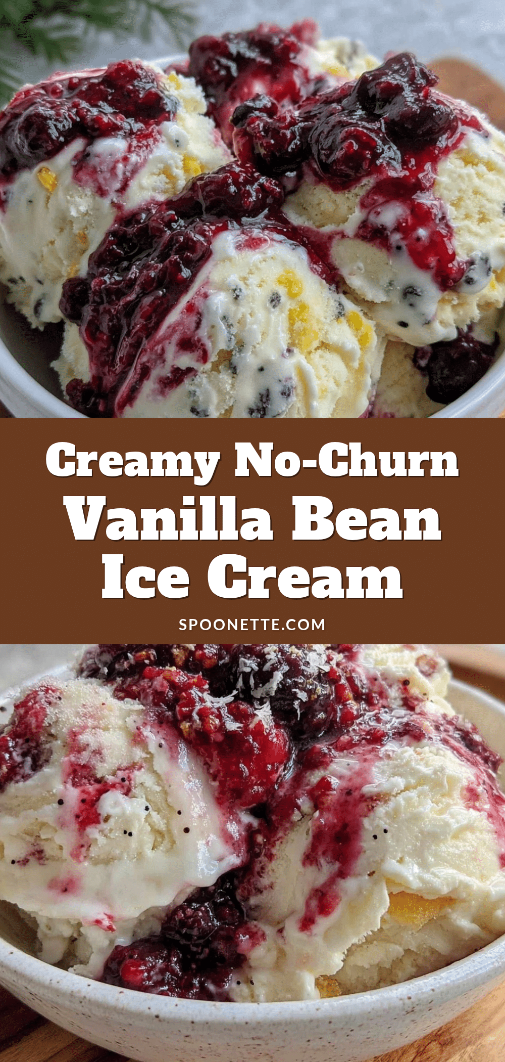 no-churn vanilla bean ice cream recipe