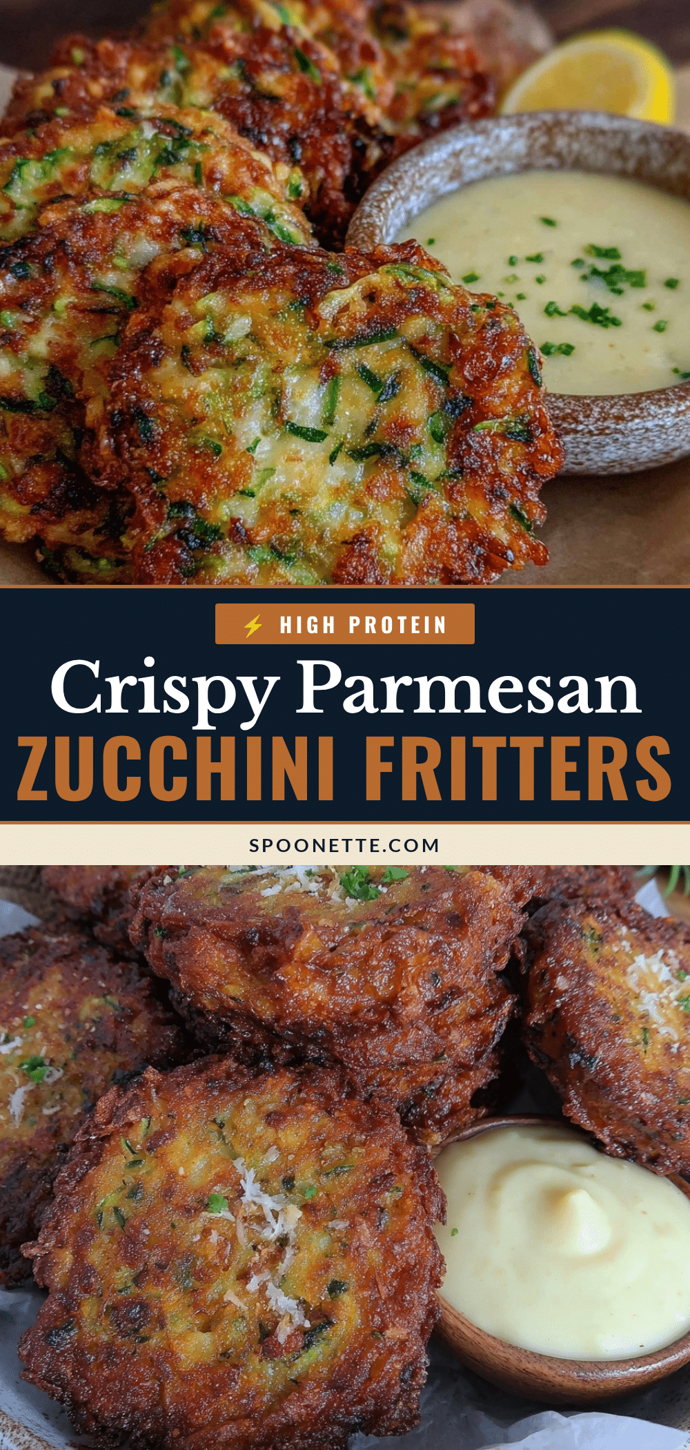 Parmesan zucchini fritters recipe