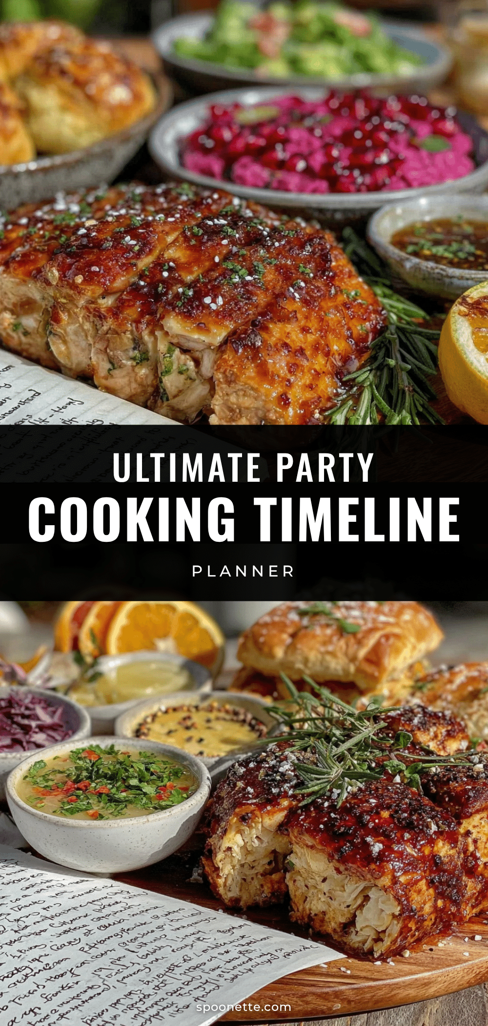 perfect party cooking timeline planner recipe