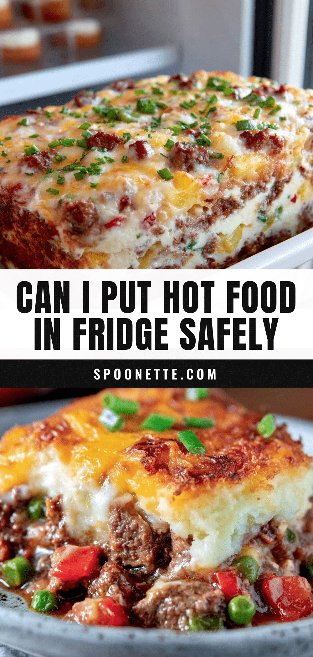 putting hot food in the fridge recipe