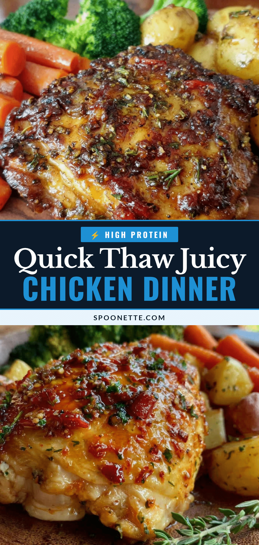 quick forgot to defrost chicken dinner recipe