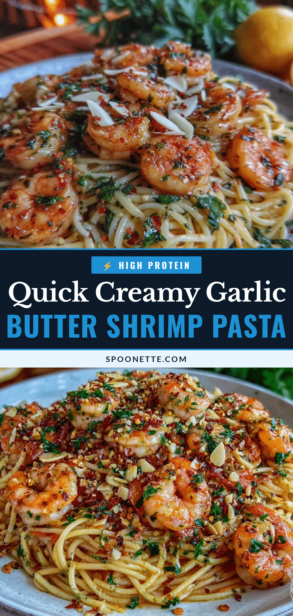 quick garlic butter shrimp pasta recipe