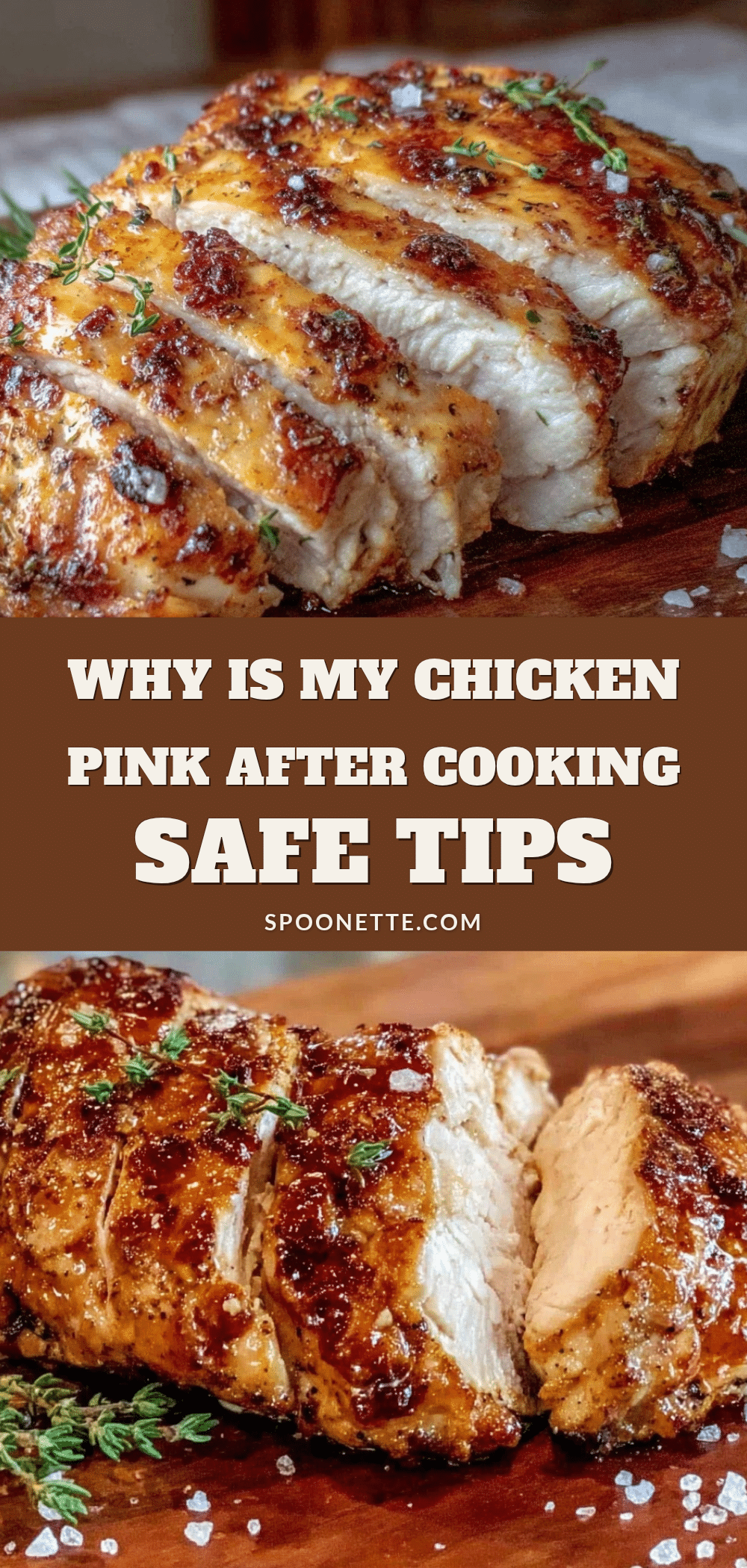 safe chicken with pink center recipe