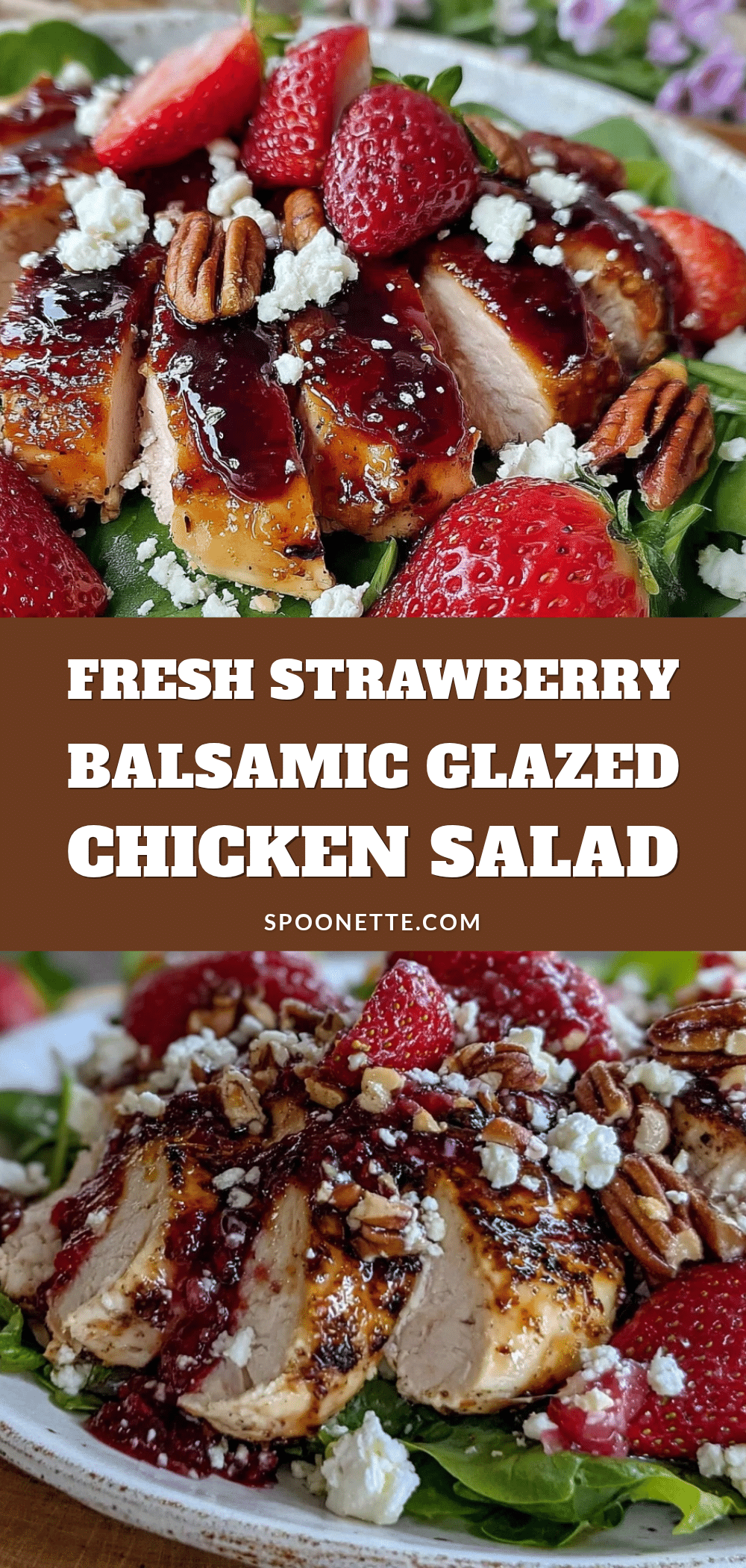 strawberry balsamic glazed chicken salad recipe