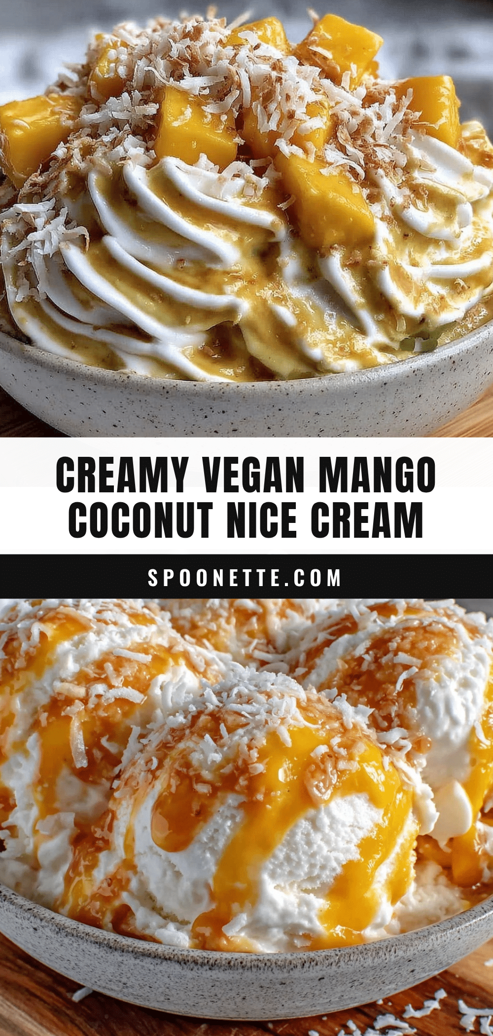 vegan mango coconut nice cream recipe